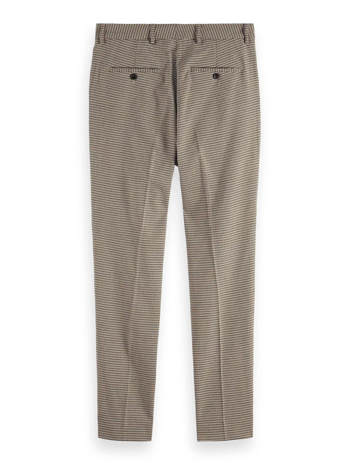 Scotch & Soda 178378: Irving Classic Yarn-Dyed Chino, Offwhite mini check - Image 2