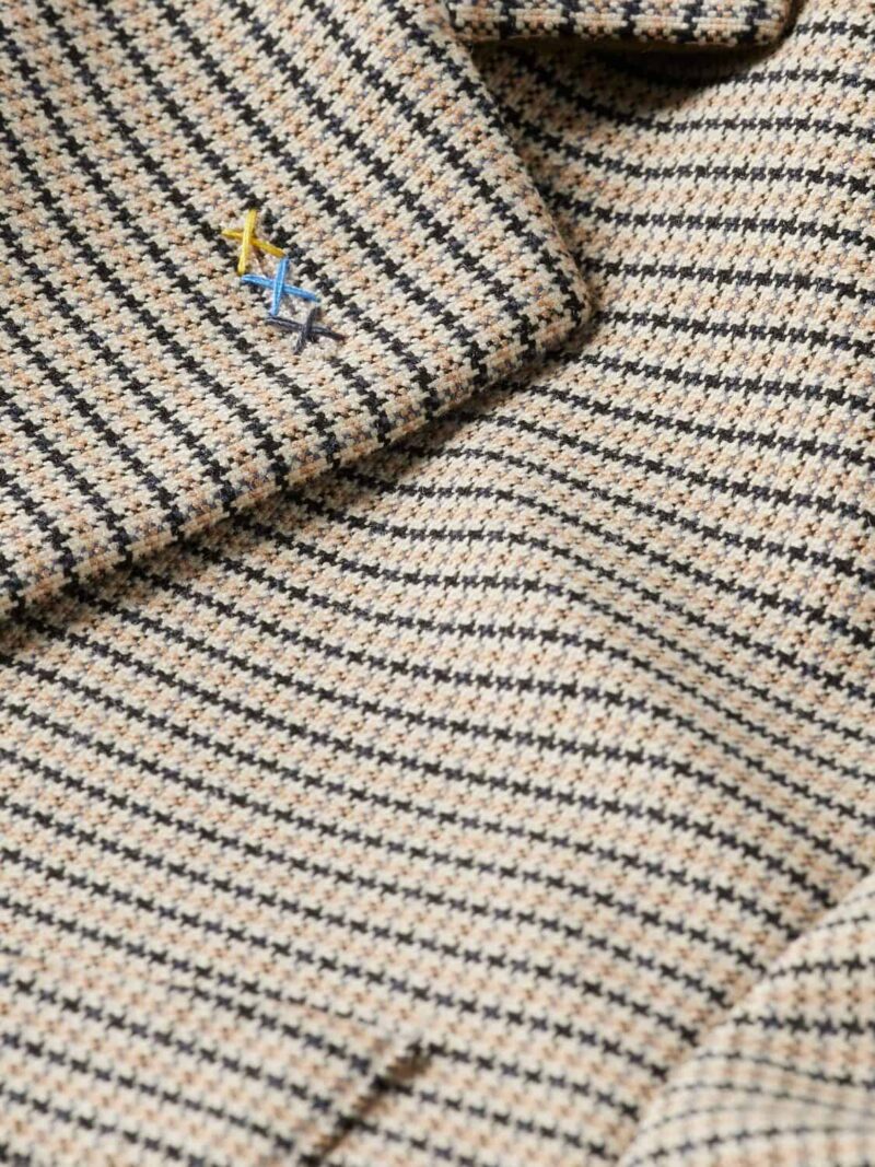 Scotch & Soda 178356 : Single breasted Yarn-Dyed Blazer, Offwhite mini check - Image 6