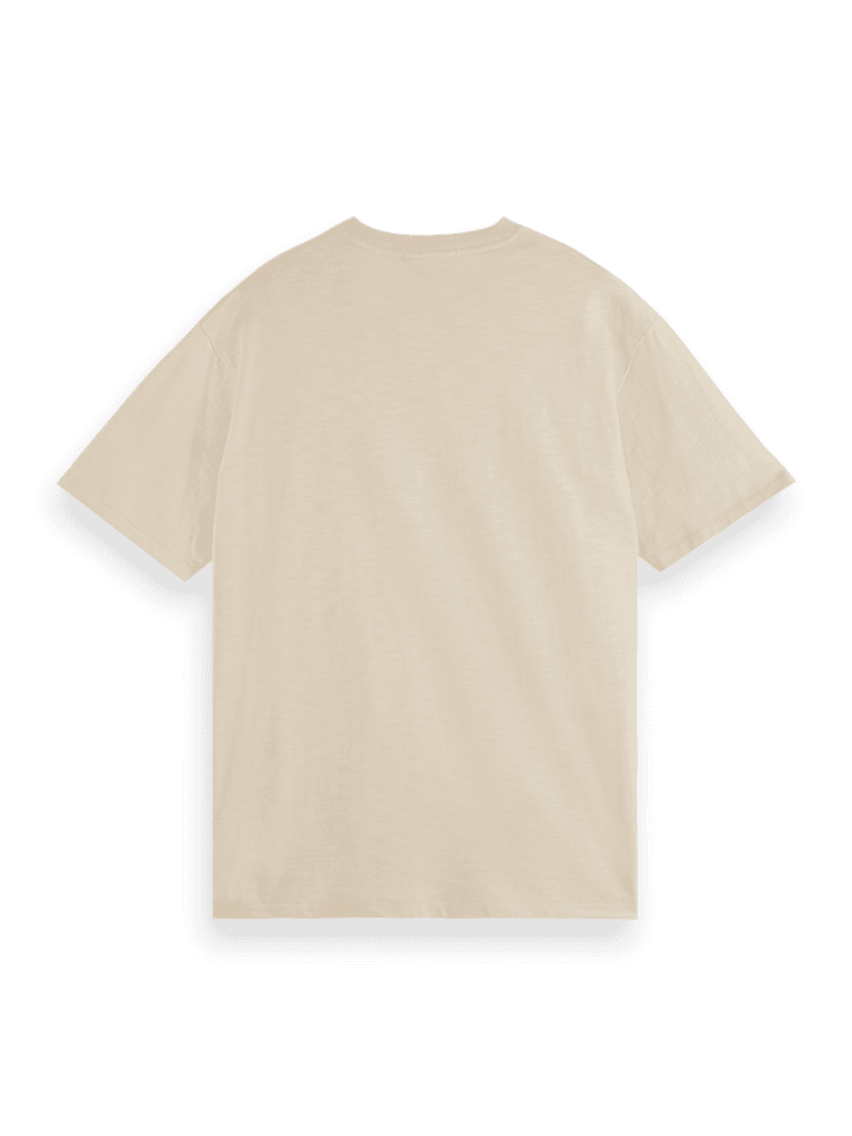 Scotch & Soda 178499 : Crochet Pocket T-shirt, parchment - Image 3