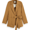 Scotch & Soda 177605 : Soft wrap blazer, Tobacco