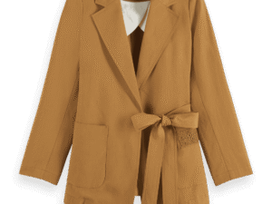 Scotch & Soda 177605 : Soft wrap blazer, Tobacco