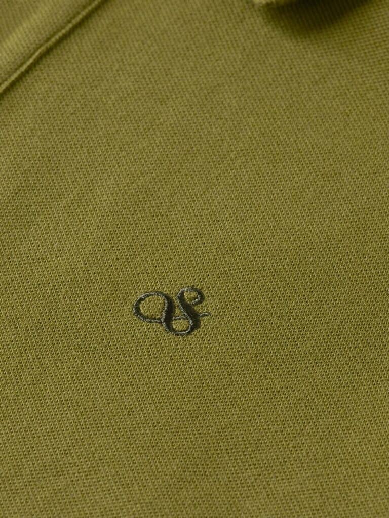 Scotch & Soda 178513 : Essential Cotton Pique Polo, Moss green - Image 3