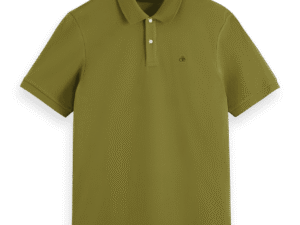Scotch & Soda 178513 : Essential Cotton Pique Polo, Moss green