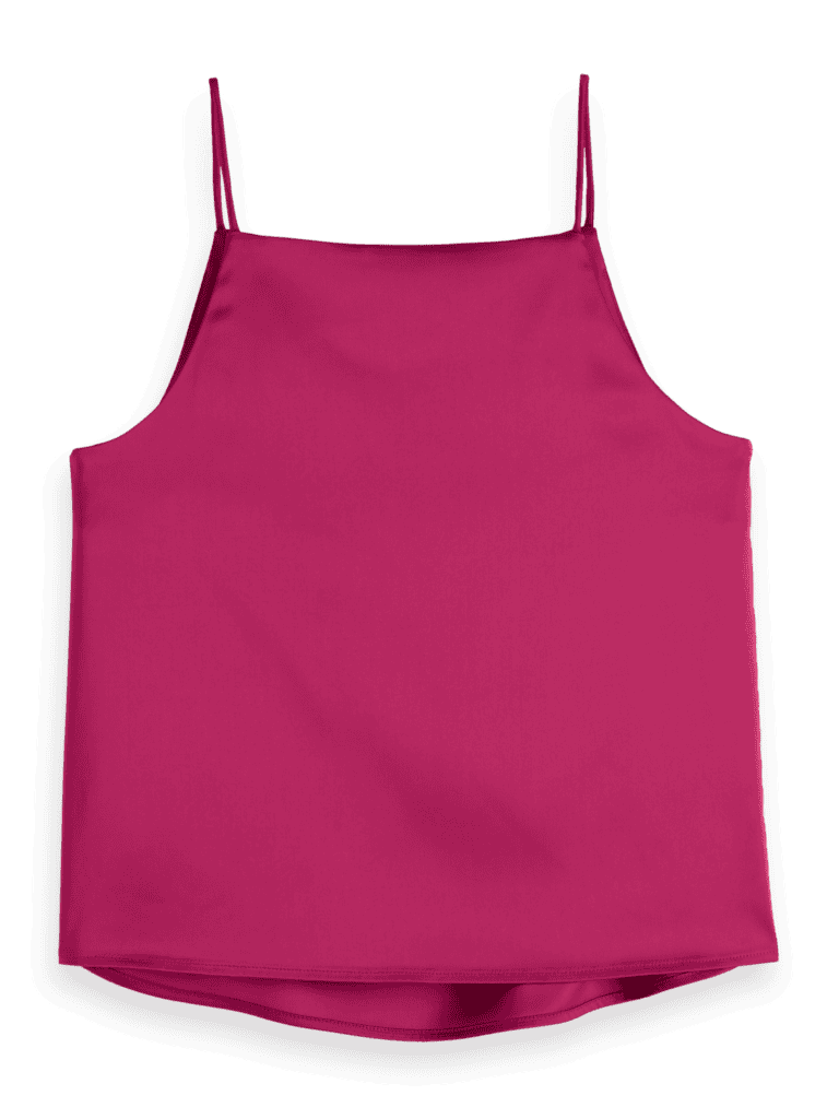 Scotch & Soda 177695 :  Satin tank top, Bohemian pink - Image 3