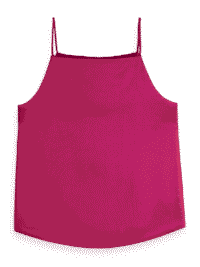 Scotch & Soda 177695 :  Satin tank top, Bohemian pink