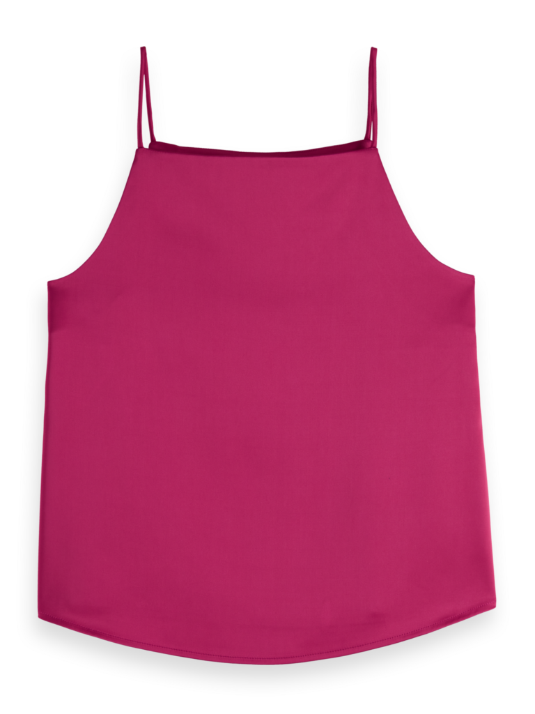 Scotch & Soda 177695 :  Satin tank top, Bohemian pink