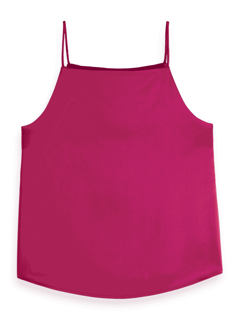 Scotch & Soda 177695 :  Satin tank top, Bohemian pink