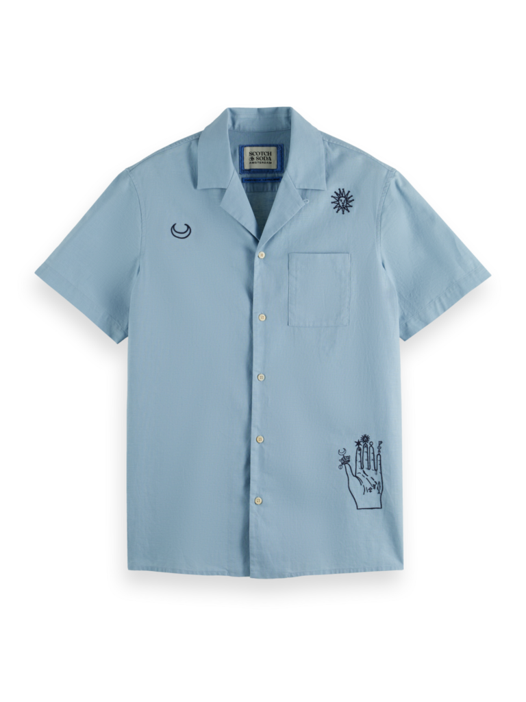 Scotch & Soda 178416: Relaxed fit Graphic shirt, Bay blue