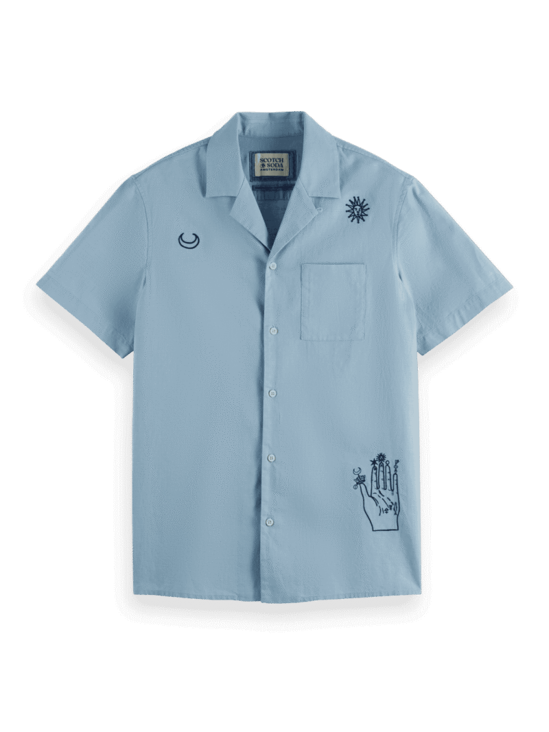 Scotch & Soda 178416: Relaxed fit Graphic shirt, Bay blue