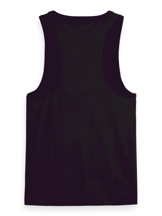 Scotch & Soda 179190 : Essential Racer tank top, Black - Image 3
