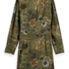 Scotch & Soda 177732  Mini viscose jacquard wrap dress, Tapestry military - Image 3