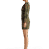 Scotch & Soda 177732  Mini viscose jacquard wrap dress, Tapestry military - Image 5