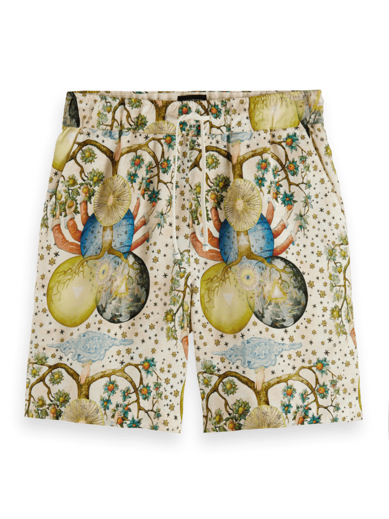 Scotch & Soda 178389 : Printed Embassy of the Free Mind shorts, - Image 4
