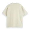Scotch & Soda 178496 : Loose Fit Front Printed Artwork T-shirt, Parchment - Image 3