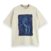 Scotch & Soda 178496 : Loose Fit Front Printed Artwork T-shirt, Parchment - Image 2