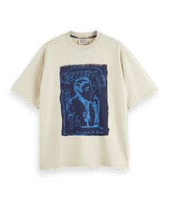 Alternative view of Scotch & Soda 178496 : Loose Fit Front Printed Artwork T-shirt, Parchment