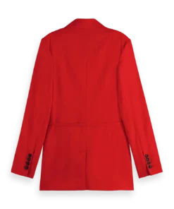 Alternative view of Scotch & Soda 177609 : DB blazer with belt detail, Flame red
