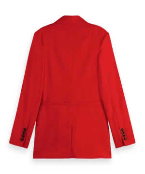 Alternative view of Scotch & Soda 177609 : DB blazer with belt detail, Flame red