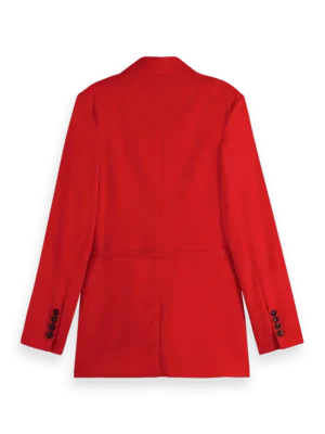 Alternative view of Scotch & Soda 177609 : DB blazer with belt detail, Flame red
