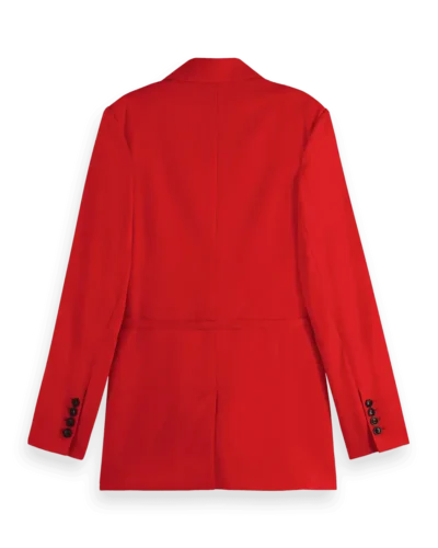 Alternative view of Scotch & Soda 177609 : DB blazer with belt detail, Flame red