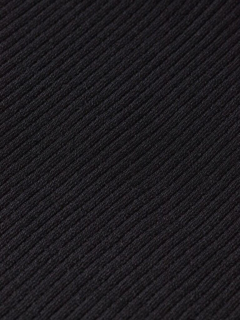 Scotch & Soda 177741 : Ribbed collar knitted dress, Evening black - Image 3