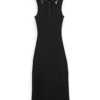 Scotch & Soda 177741 : Ribbed collar knitted dress, Evening black