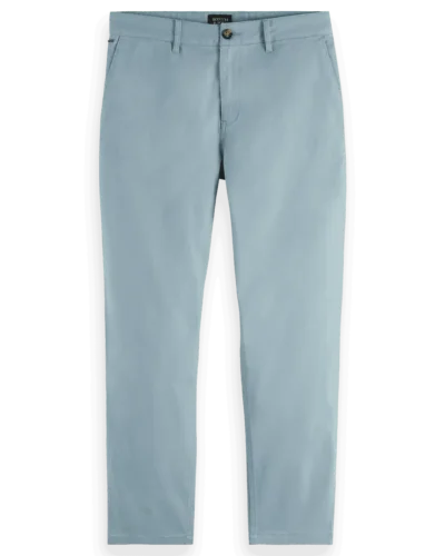Scotch & Soda 178366: Drift regular tapered twill chino-Bay blue
