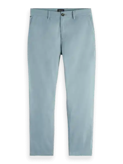 Scotch & Soda 178366: Drift regular tapered twill chino-Bay blue
