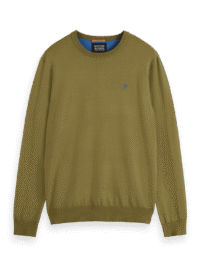 Scotch & Soda 178523 : Essential Pullover Crewneck, Moss green