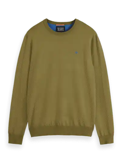 Scotch & Soda 178523 : Essential Pullover Crewneck, Moss green