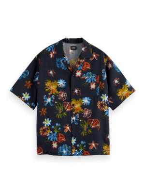 Scotch & Soda 178430: Short sleeve shirt ,Night flower