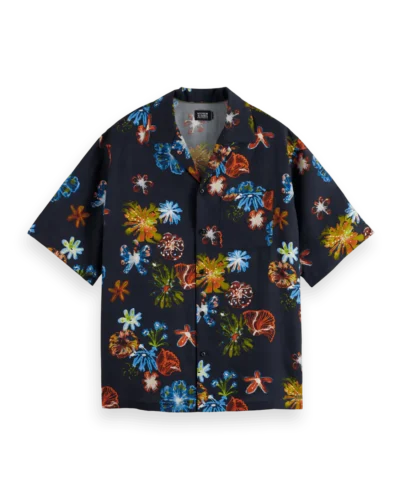 Scotch & Soda 178430: Short sleeve  shirt ,Night flower
