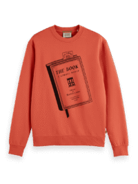 Scotch & Soda 178454-Front artwork sweatshirt, Negroni