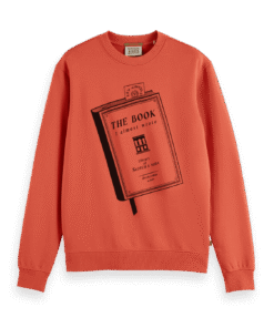 Scotch & Soda 178454-Front artwork sweatshirt, Negroni