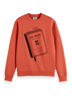 Scotch & Soda 178454-Front artwork sweatshirt, Negroni