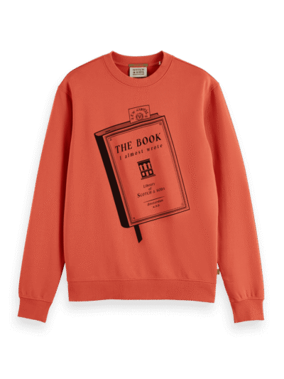 Scotch & Soda 178454-Front artwork sweatshirt, Negroni