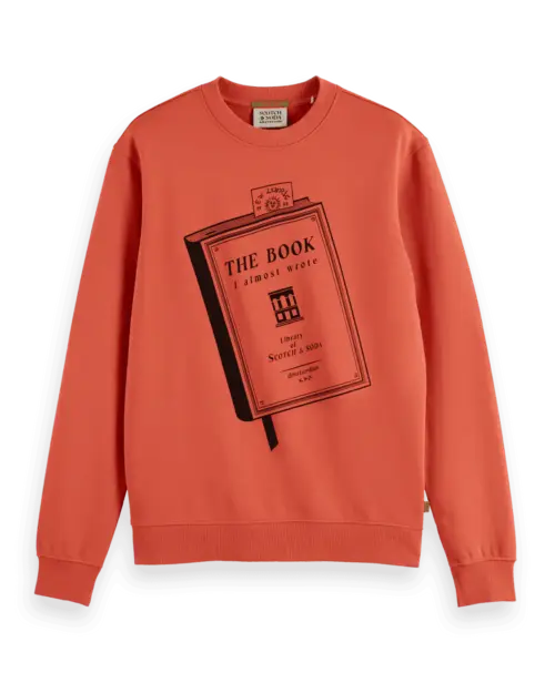 Scotch & Soda 178454-Front artwork sweatshirt, Negroni