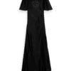 Scotch & Soda 177735 : Cut out embroidery dress, Evening black