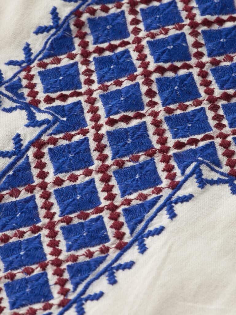 Scotch & Soda 177739 : Maxi dress with embroidery details, Soft ice - Image 3