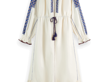 Scotch & Soda 177739 : Maxi dress with embroidery details, Soft ice