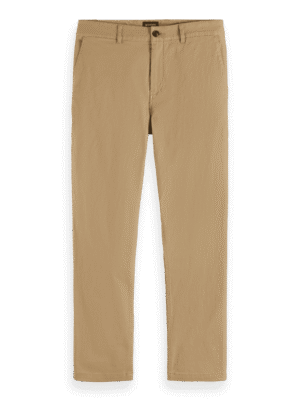Scotch & Soda 179179: Drift Cotton blend tapered twill chino-Sand