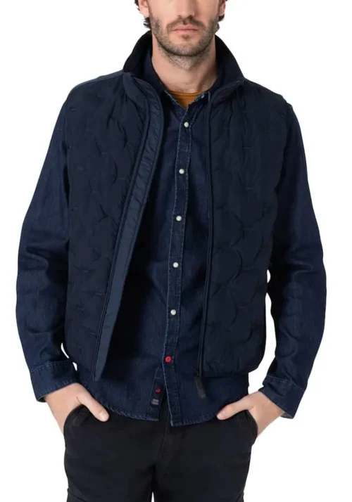 Timezone : Bonded Vest, Hybrid quilted vest