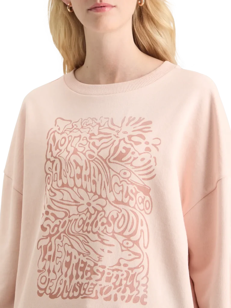 Scotch & Soda 178169 Boyfriend fit Sweatshirt - Image 2