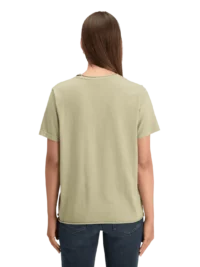 Alternative view of Scotch & Soda 178186 Washed Relaxed fit T-shirt with chest Embroidery