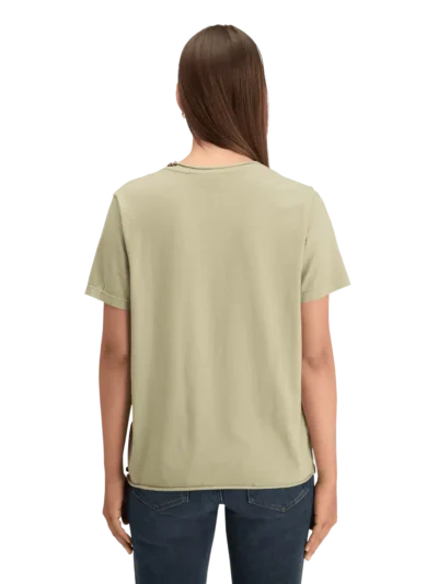 Alternative view of Scotch & Soda 178186 Washed Relaxed fit T-shirt with chest Embroidery
