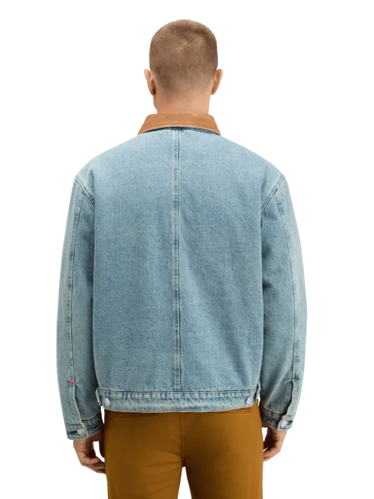 Scotch & Soda 178621 Cord collar indigo teddy jacket - Image 5