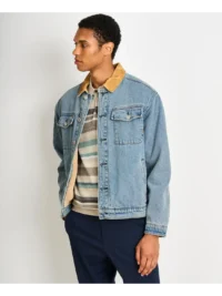 Scotch & Soda 178621 Cord collar indigo teddy jacket