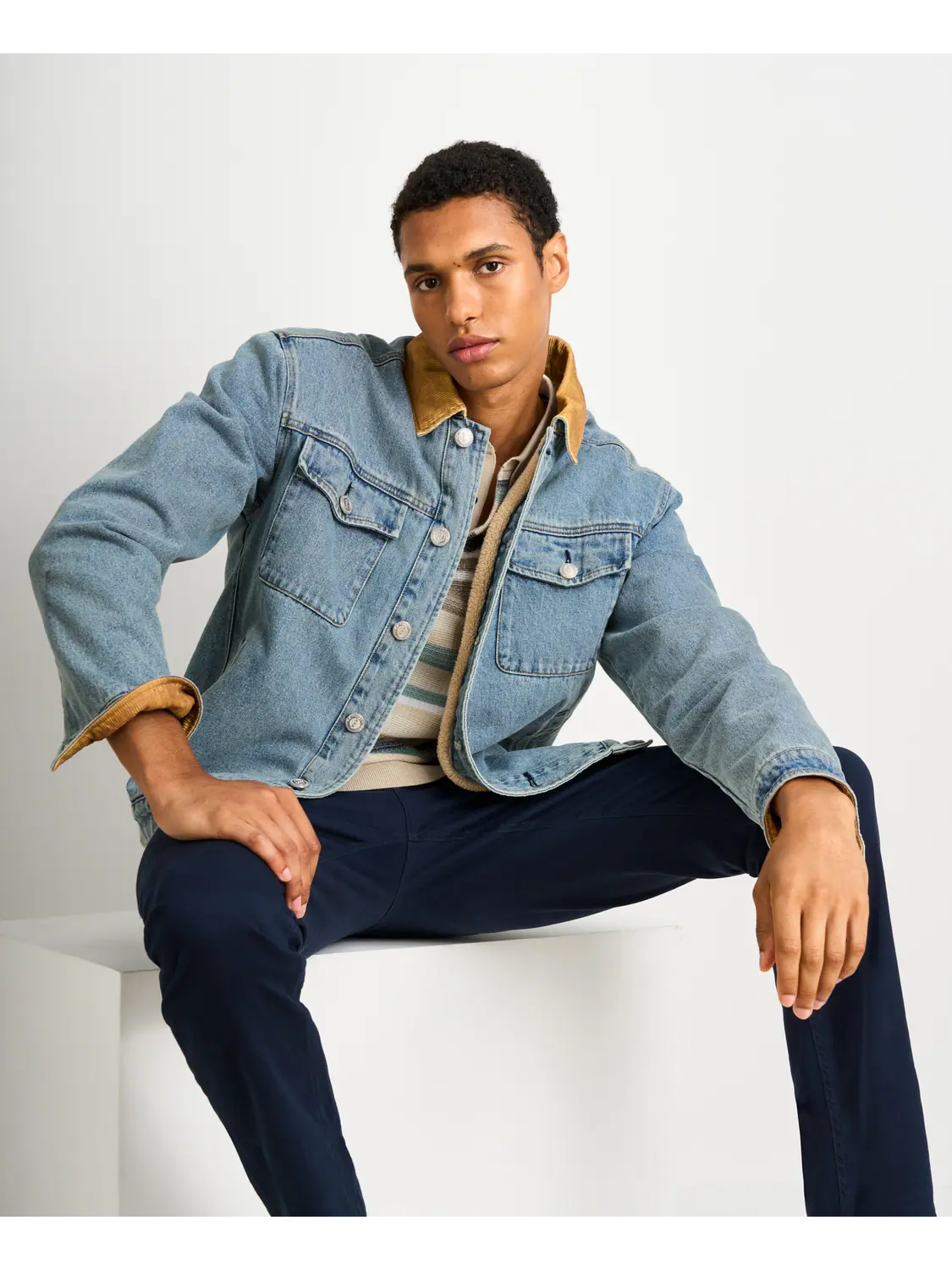 Cord teddy jacket new arrivals