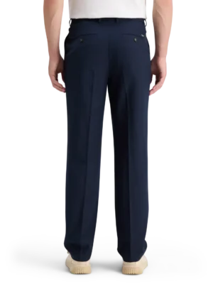 Scotch & Soda 178674 Relaxed straight fit pleated wool blend trousers image1