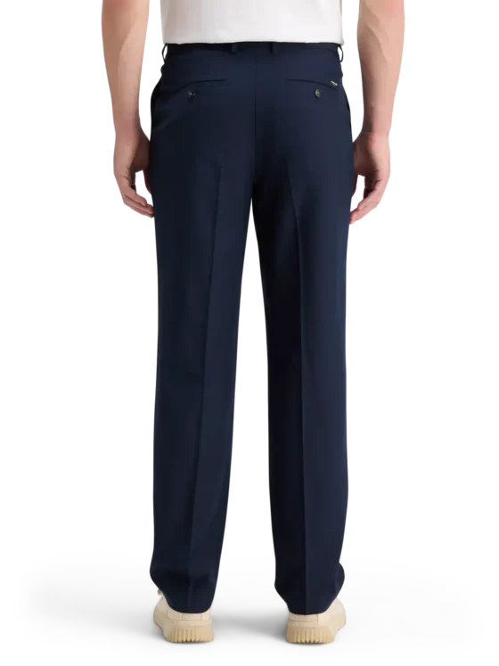 Scotch & Soda 178674 Relaxed straight fit pleated wool blend  trousers - Image 3